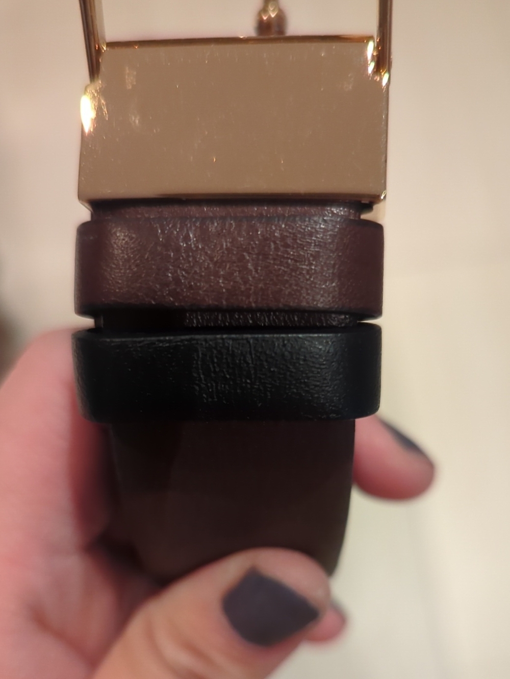 Salvatore Ferragamo Black Leather Belt with Gold Gancini Buckle - Picture 6 of 9